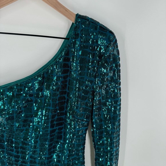 Michael Costello x REVOLVE Rumi Sequin One Arm Gown Size XS - Picture 4 of 9